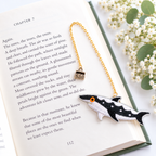 Embroidery Bookmark - Hunting Shark