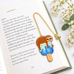 Embroidery Bookmark - Icy Sloth