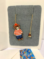 Embroidery Bookmark - Cupcake Bear