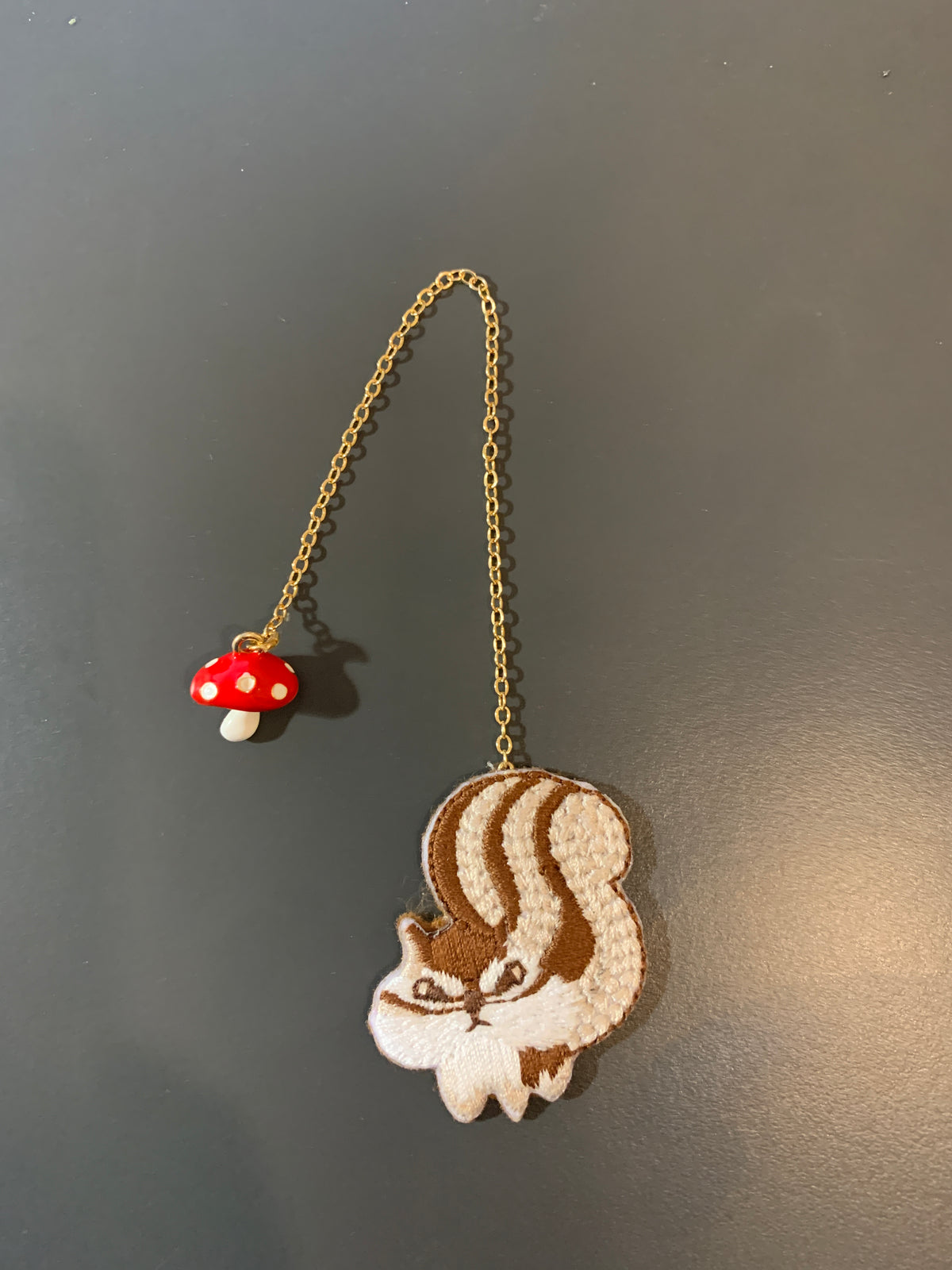 Embroidery Bookmark - Snappy Squirrel