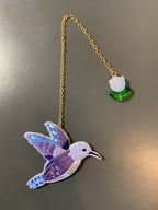 Embroidery Bookmark - Hummingbird