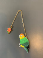 Embroidery Bookmark - Doubtful Parrot