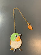 Embroidery Bookmark - Robin in Everyday Life