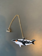 Embroidery Bookmark - Hunting Shark
