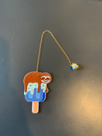 Embroidery Bookmark - Icy Sloth