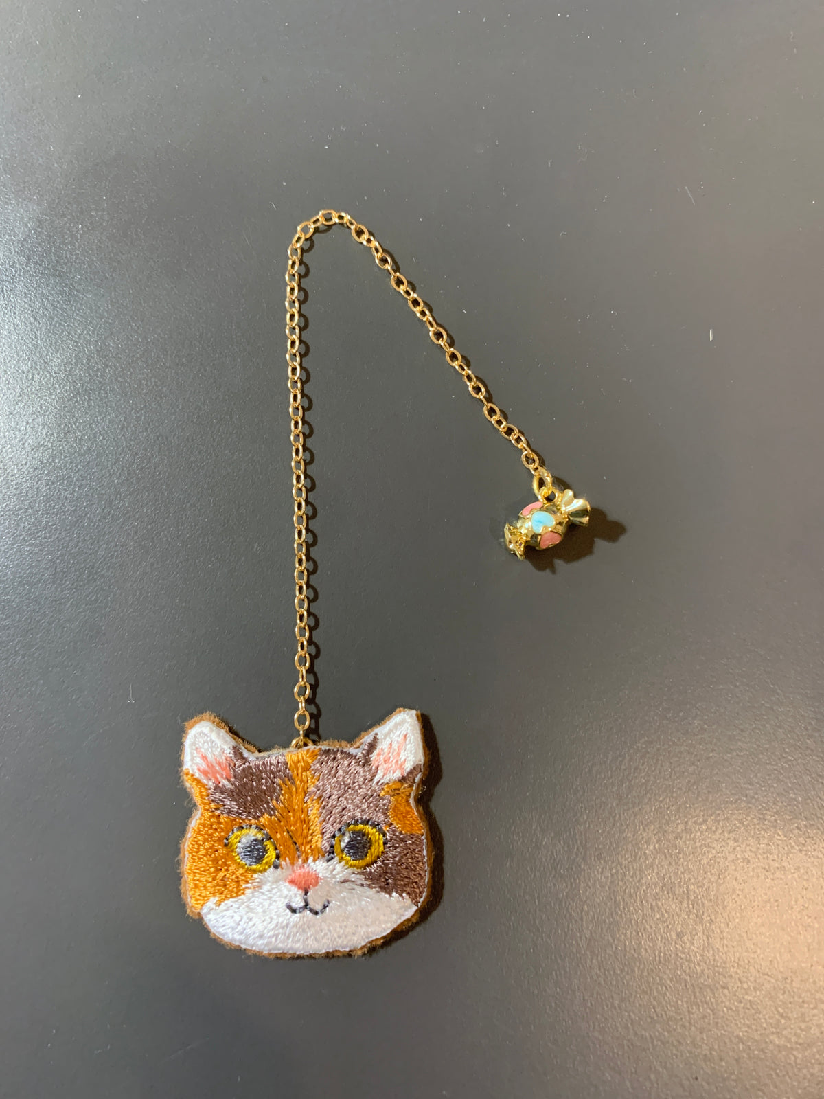 Embroidery Bookmark - Sugar Catty