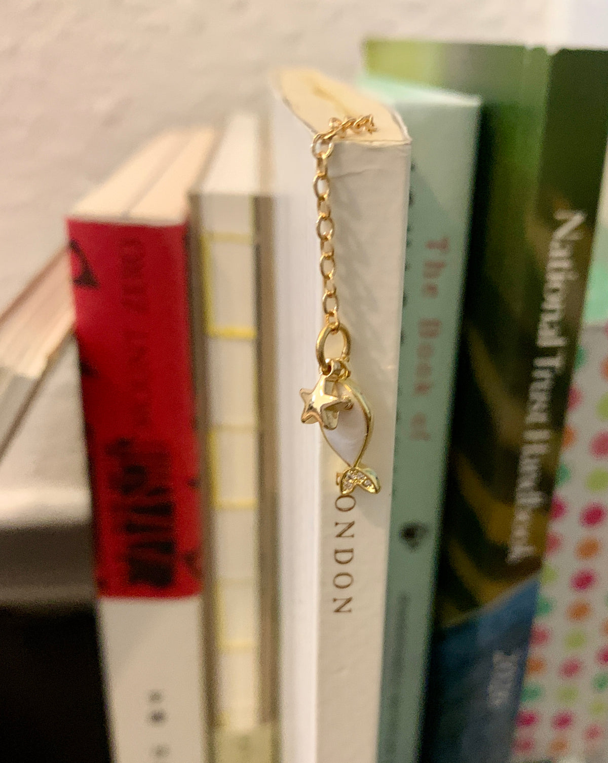 Embroidery Bookmark - Dolphin Pink