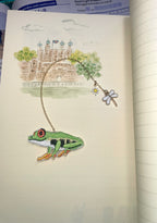 Embroidery Bookmark - Hungry Frog