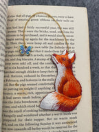 Embroidery Bookmark - A Gazing Fox
