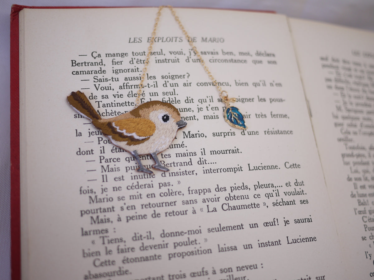 Emboridery Bookmark - Jolly Sparrow